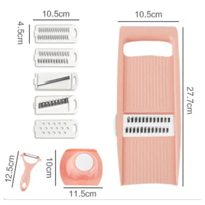 SliceMate 7-in-1 Vegetable Slicer & Grater – Multifunctional Kitchen Tool