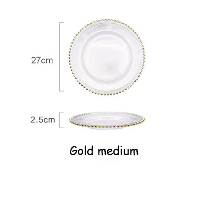 EleganceEdge 13-Inch Decorative Charger Plates – Gold & Silver Plastic Table Set for Weddings
