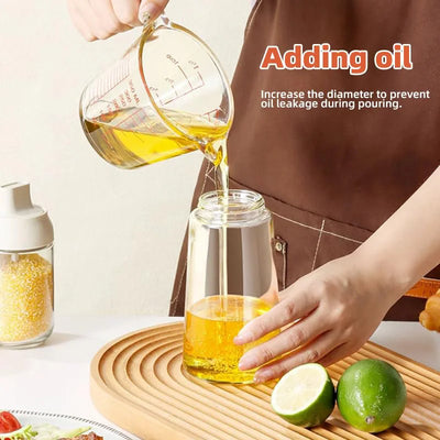 DualFlow 2-in-1 Oil Spray & Pour Bottle – 500ml Olive Oil Dispenser for Air Fryer, BBQ & Healthy Cooking