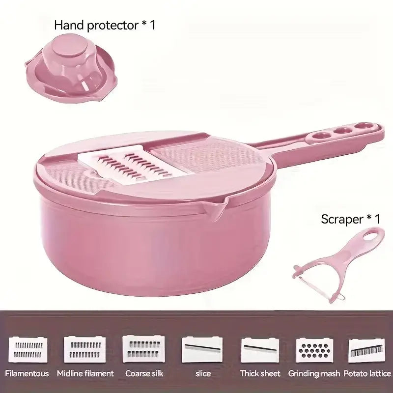 ChopPro 9-in-1 Manual Vegetable Cutter & Grater – Kitchen Essentials Tool