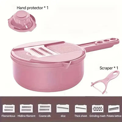 ChopPro 9-in-1 Manual Vegetable Cutter & Grater – Kitchen Essentials Tool
