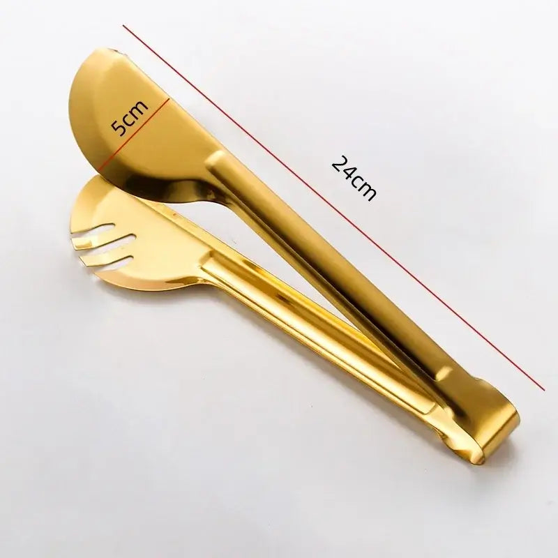 GoldServe Heavy-Duty Stainless Steel Soup Ladle – Golden Plated Restaurant & Home Spoon