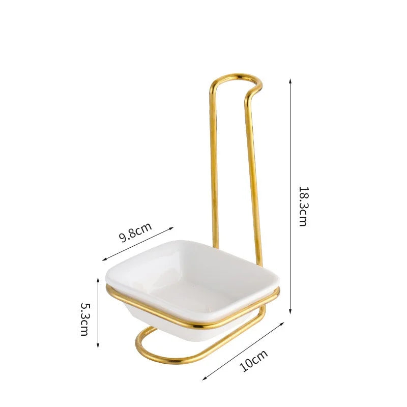 GoldServe Heavy-Duty Stainless Steel Soup Ladle – Golden Plated Restaurant & Home Spoon