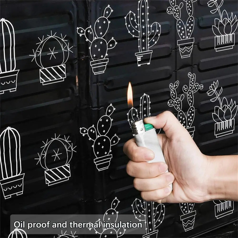 Aluminum Foldable Stove Splash Guard – Non-Stick Oil Shield for Kitchen Walls