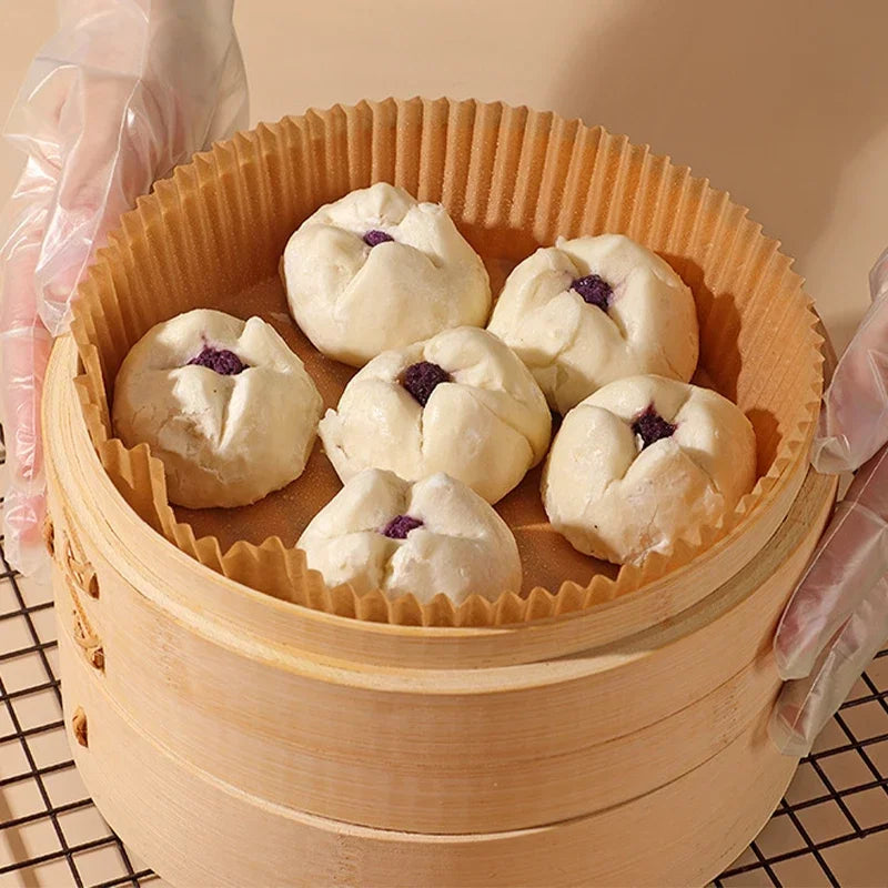 Round Air Fryer Paper Liners – Disposable & Non-Stick