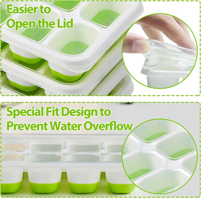 IceFlex™ – Easy-Release Silicone Ice Cube Tray Set (4-Pack)