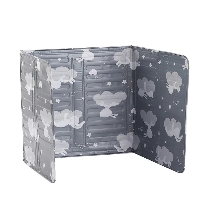 Aluminum Foldable Stove Splash Guard – Non-Stick Oil Shield for Kitchen Walls