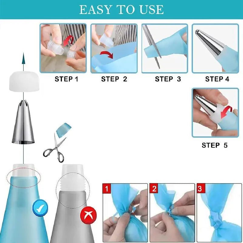 CakeCrafter™ – 40-Piece Cake Decorating Kit