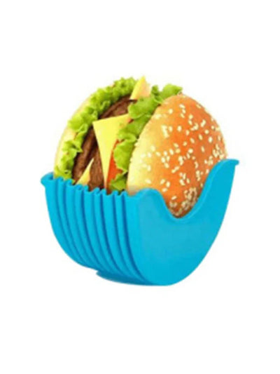 GripShell  Reusable Silicone Burger Holder – Contact-Free Sandwich Clip for Clean & Convenient Eatin