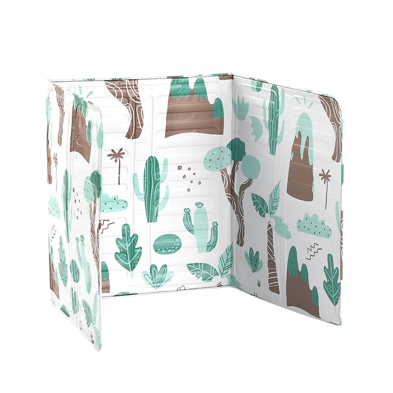 Aluminum Foldable Stove Splash Guard – Non-Stick Oil Shield for Kitchen Walls