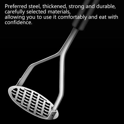 MashMate Stainless Steel Potato Masher – Ergonomic Press for Smooth Mashing & Versatile Kitchen Use