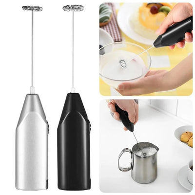 BrewWhisk Mini Electric Milk Frother & Egg Beater – Handheld Mixer for Coffee, Latte & Hot Chocolate
