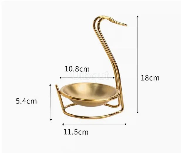 GoldServe Heavy-Duty Stainless Steel Soup Ladle – Golden Plated Restaurant & Home Spoon