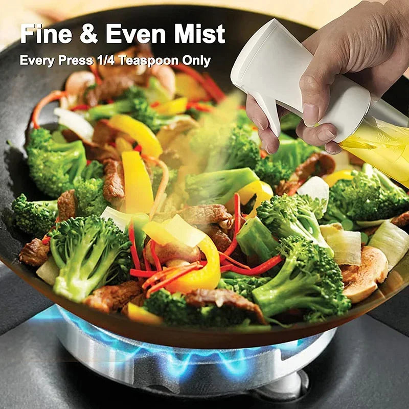 OilMist™ Precision Spray Bottle – 200ml/300ml/500ml Olive Oil Dispenser for Cooking, BBQ & Air Fryer