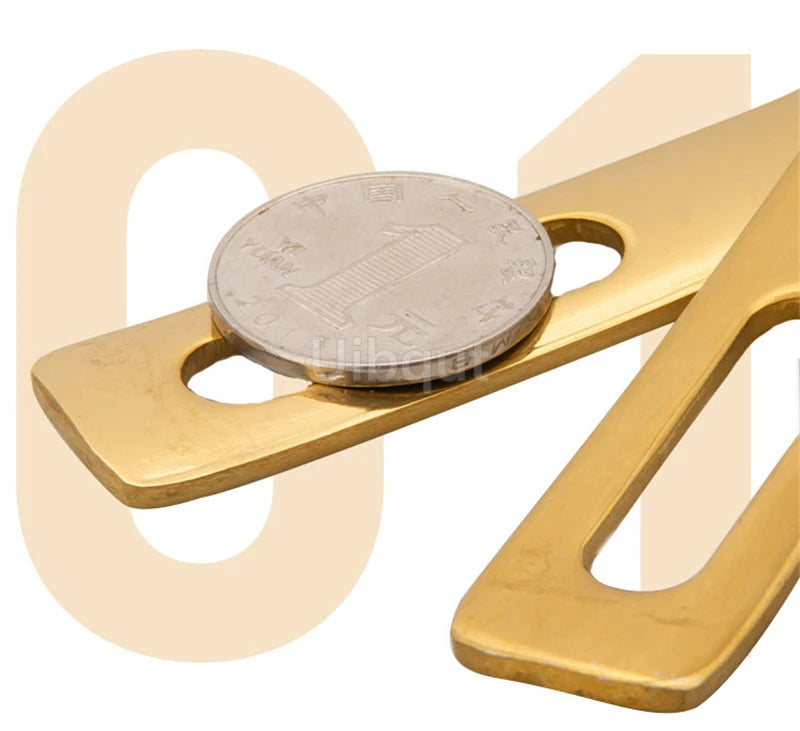 GoldServe Heavy-Duty Stainless Steel Soup Ladle – Golden Plated Restaurant & Home Spoon