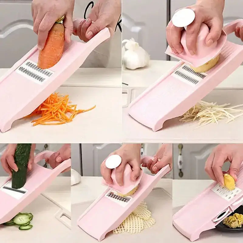 SliceMate 7-in-1 Vegetable Slicer & Grater – Multifunctional Kitchen Tool