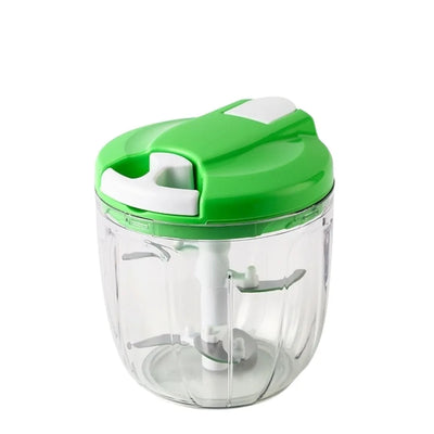 QuickChop Manual Pull-Cord Food Chopper – Easy-Clean Kitchen Processor for Garlic, Onion & Veggies