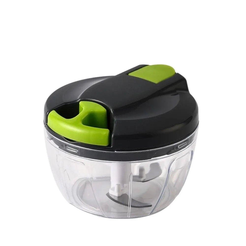 QuickChop Manual Pull-Cord Food Chopper – Easy-Clean Kitchen Processor for Garlic, Onion & Veggies