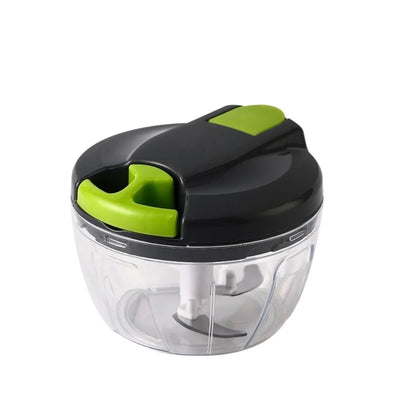 QuickChop Manual Pull-Cord Food Chopper – Easy-Clean Kitchen Processor for Garlic, Onion & Veggies