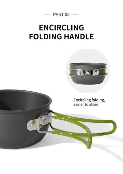 CampChef – Picnic Combo Cookware Set with Foldable Handles