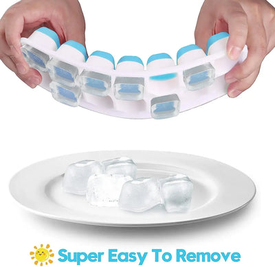 IceFlex™ – Easy-Release Silicone Ice Cube Tray Set (4-Pack)
