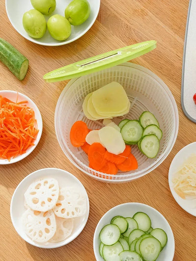 FreshSpin Salad Spinner & Greens Washer – Lettuce Dryer & Vegetable Crisper Tool for Healthy Kitchens