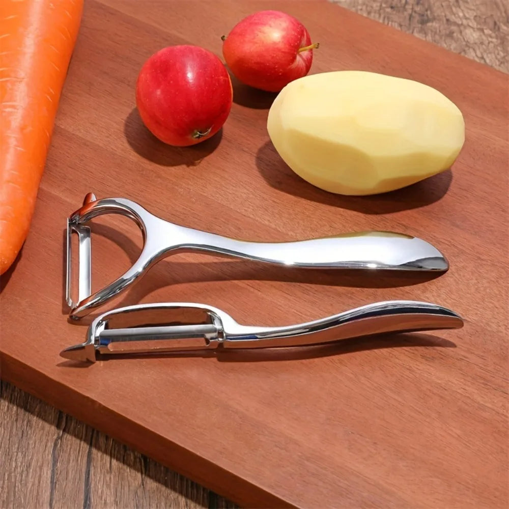 SwiftPeel 2-Pack Stainless Steel Vegetable Peelers – Multipurpose Kitchen Tool for Fruits & Root Veggies