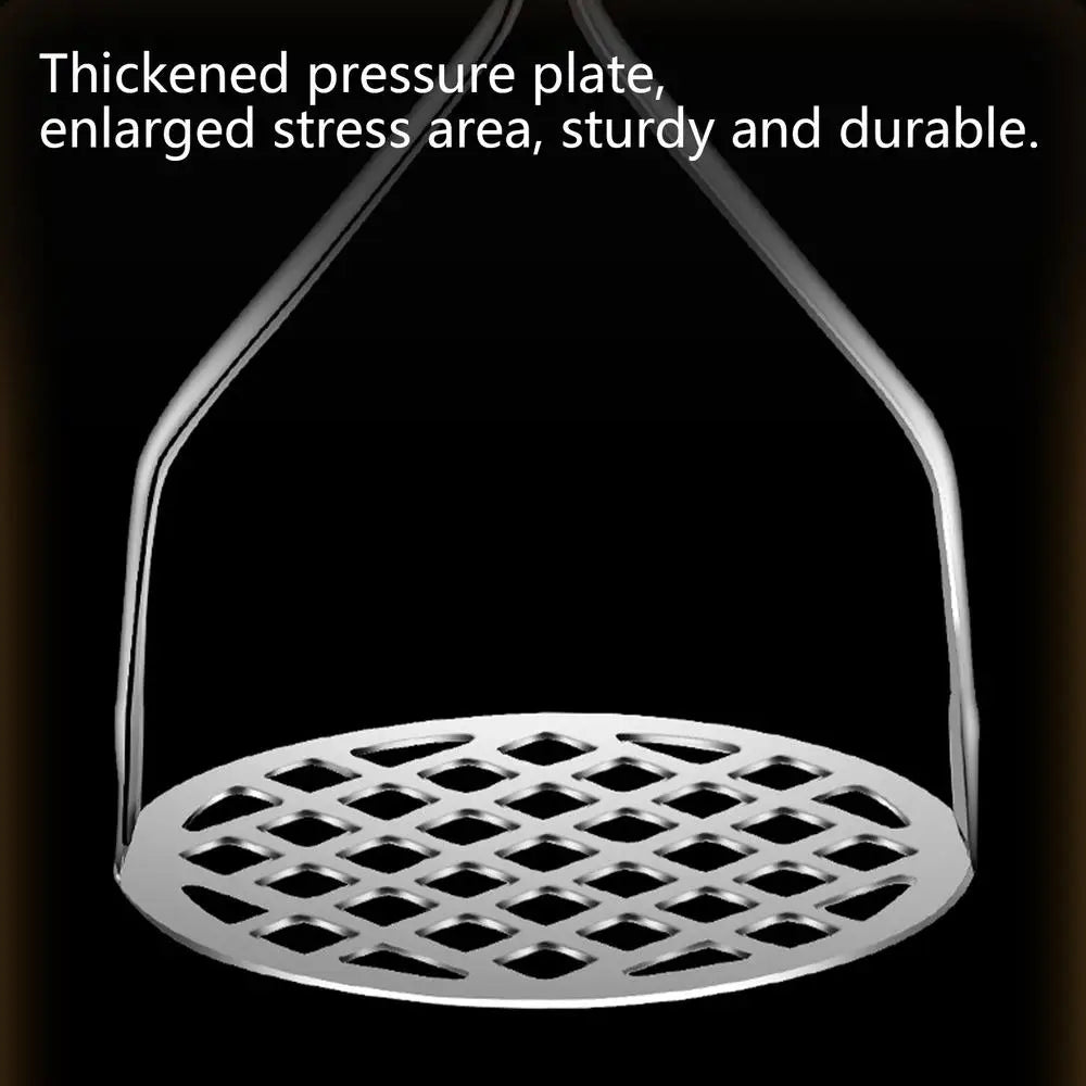 MashMate Stainless Steel Potato Masher – Ergonomic Press for Smooth Mashing & Versatile Kitchen Use
