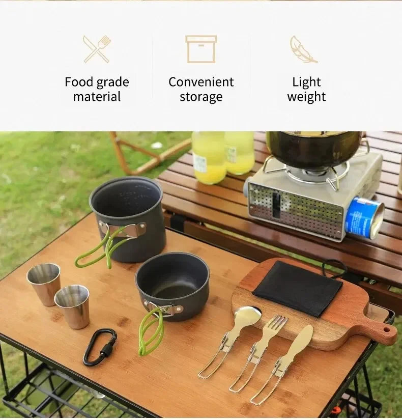 CampChef – Picnic Combo Cookware Set with Foldable Handles