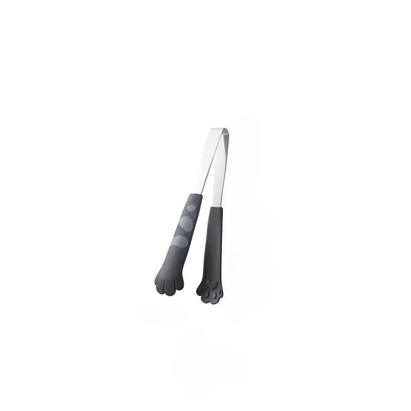 PawGrip  Stainless Steel Cat Paw Tongs – Cute Non-Slip Clamp for Salad, Bread & BBQ