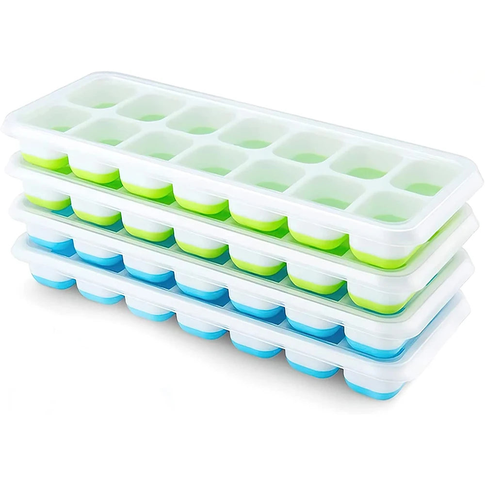 IceFlex™ – Easy-Release Silicone Ice Cube Tray Set (4-Pack)