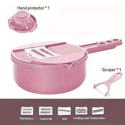 ChopPro 9-in-1 Manual Vegetable Cutter & Grater – Kitchen Essentials Tool