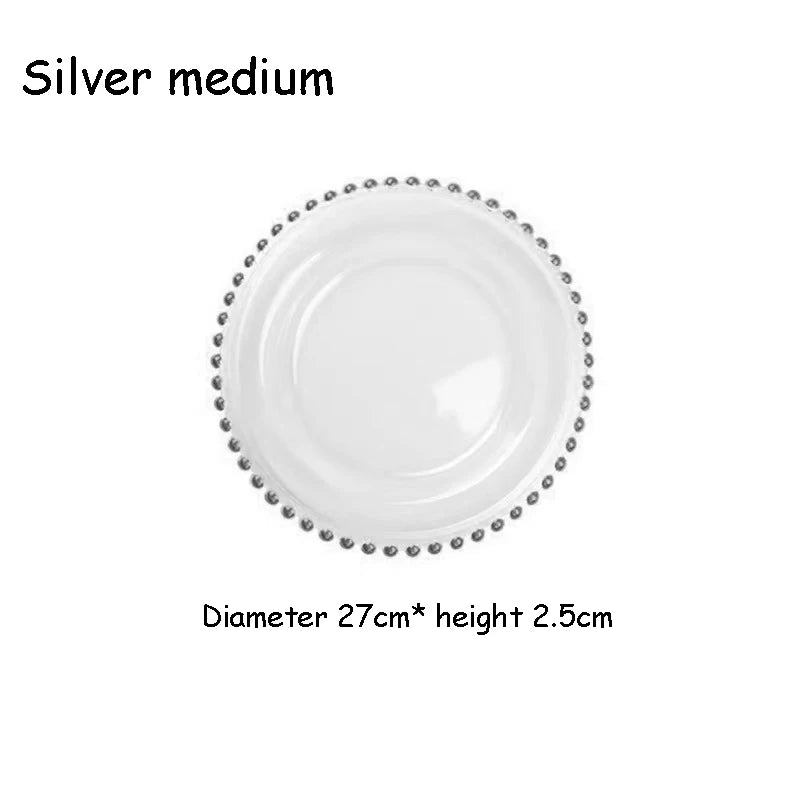EleganceEdge 13-Inch Decorative Charger Plates – Gold & Silver Plastic Table Set for Weddings