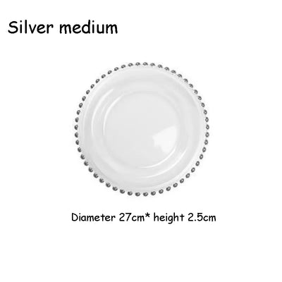 EleganceEdge 13-Inch Decorative Charger Plates – Gold & Silver Plastic Table Set for Weddings