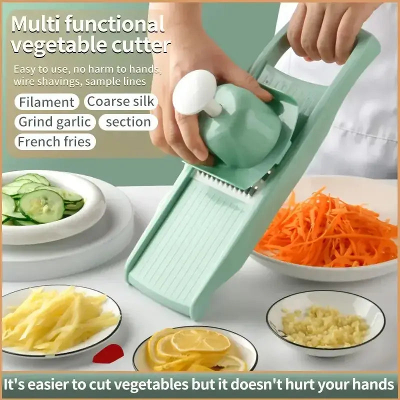 SliceMate 7-in-1 Vegetable Slicer & Grater – Multifunctional Kitchen Tool