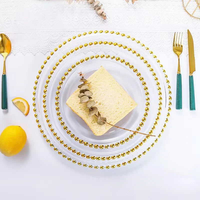 EleganceEdge 13-Inch Decorative Charger Plates – Gold & Silver Plastic Table Set for Weddings