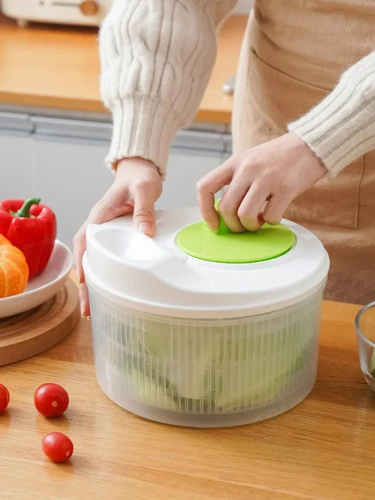 FreshSpin Salad Spinner & Greens Washer – Lettuce Dryer & Vegetable Crisper Tool for Healthy Kitchens