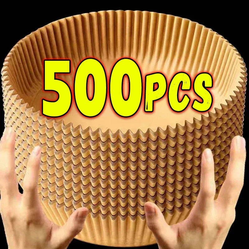 Round Air Fryer Paper Liners – Disposable & Non-Stick