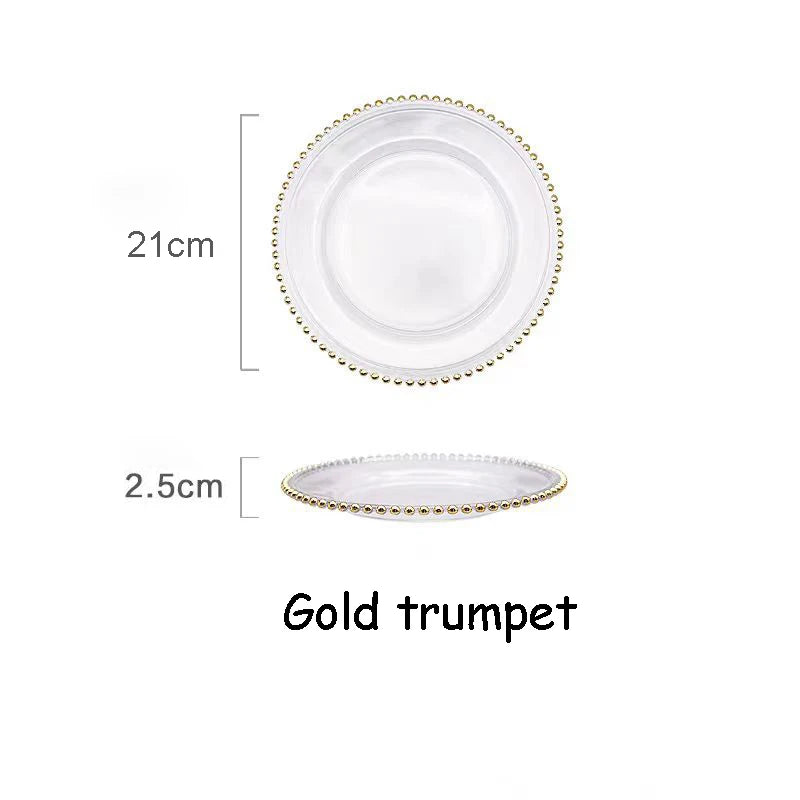 EleganceEdge 13-Inch Decorative Charger Plates – Gold & Silver Plastic Table Set for Weddings