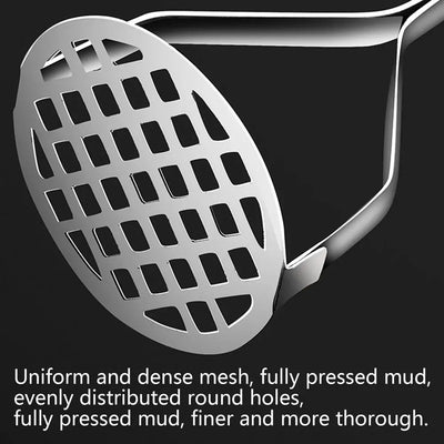 MashMate Stainless Steel Potato Masher – Ergonomic Press for Smooth Mashing & Versatile Kitchen Use