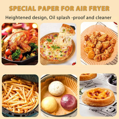 CrispGuard – 300PCS Air Fryer Disposable Paper Liners (23CM)