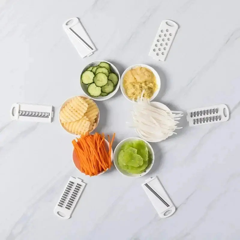 ChopPro 9-in-1 Manual Vegetable Cutter & Grater – Kitchen Essentials Tool