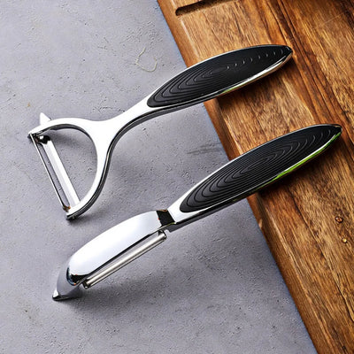 SwiftPeel 2-Pack Stainless Steel Vegetable Peelers – Multipurpose Kitchen Tool for Fruits & Root Veggies