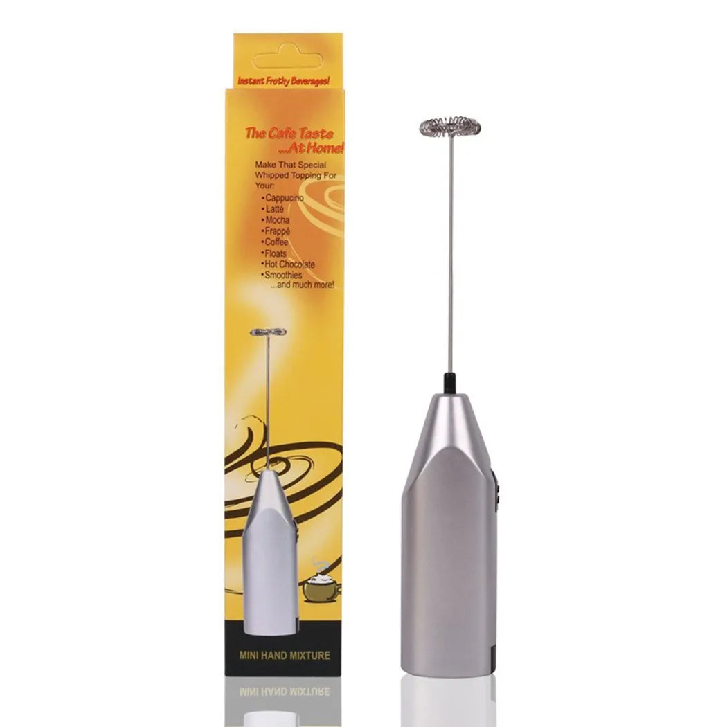 BrewWhisk Mini Electric Milk Frother & Egg Beater – Handheld Mixer for Coffee, Latte & Hot Chocolate