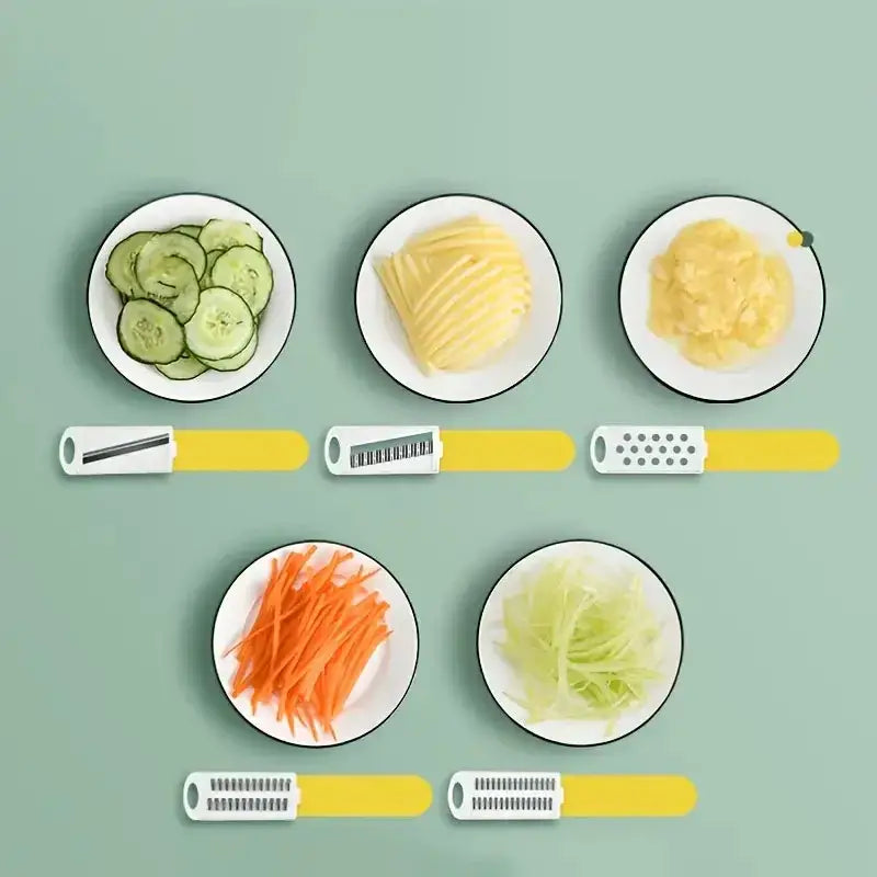 SliceMate 7-in-1 Vegetable Slicer & Grater – Multifunctional Kitchen Tool
