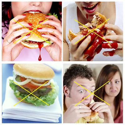 GripShell  Reusable Silicone Burger Holder – Contact-Free Sandwich Clip for Clean & Convenient Eatin