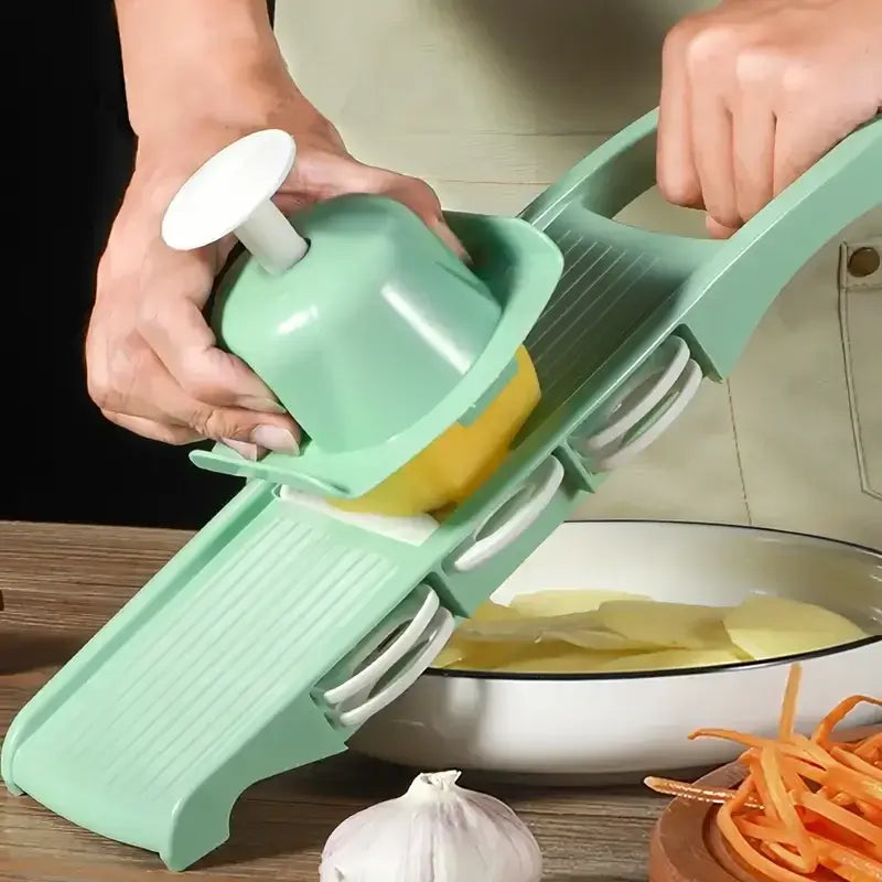 SliceMate 7-in-1 Vegetable Slicer & Grater – Multifunctional Kitchen Tool