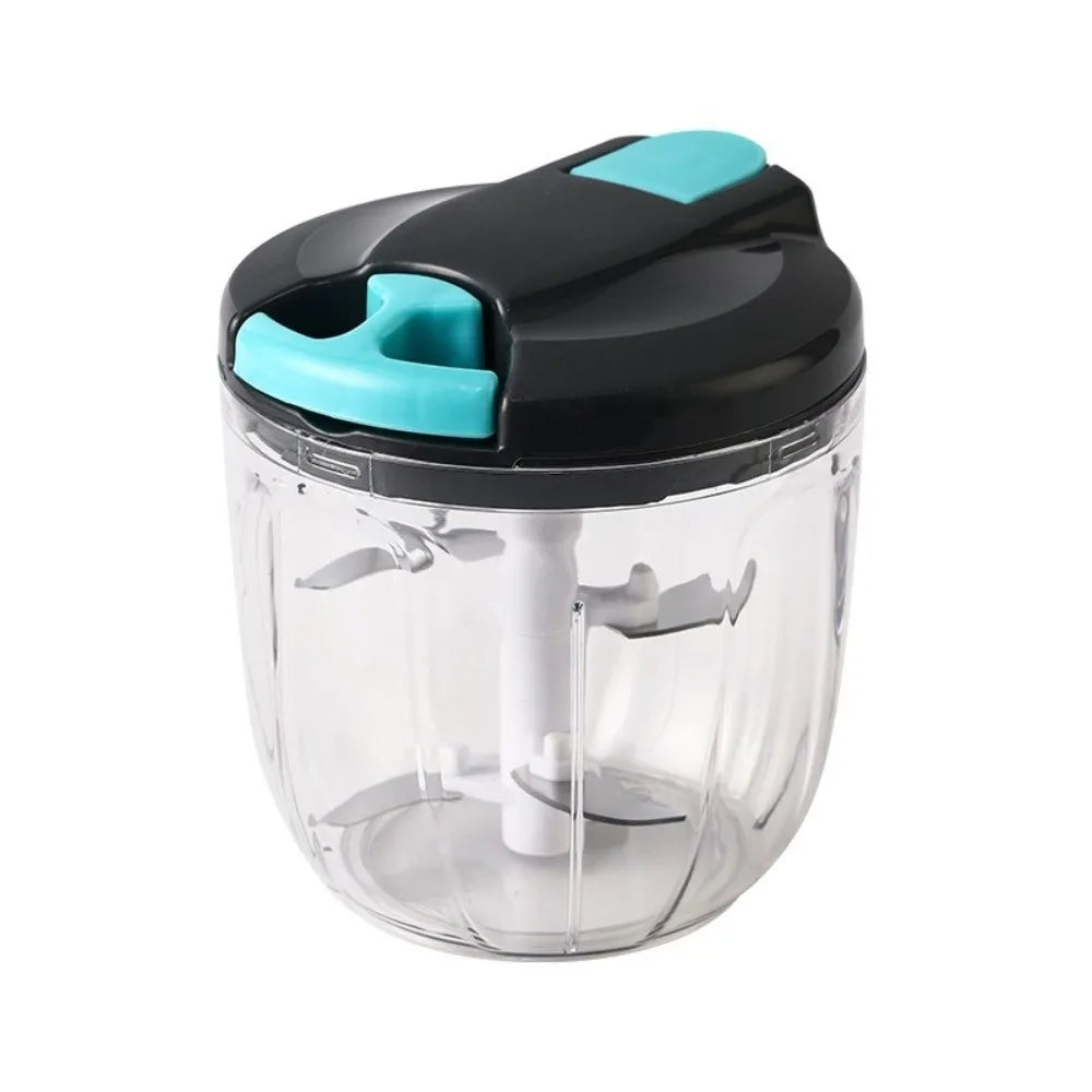 QuickChop Manual Pull-Cord Food Chopper – Easy-Clean Kitchen Processor for Garlic, Onion & Veggies