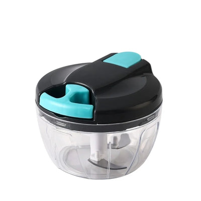 QuickChop Manual Pull-Cord Food Chopper – Easy-Clean Kitchen Processor for Garlic, Onion & Veggies