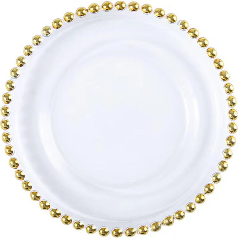 EleganceEdge 13-Inch Decorative Charger Plates – Gold & Silver Plastic Table Set for Weddings